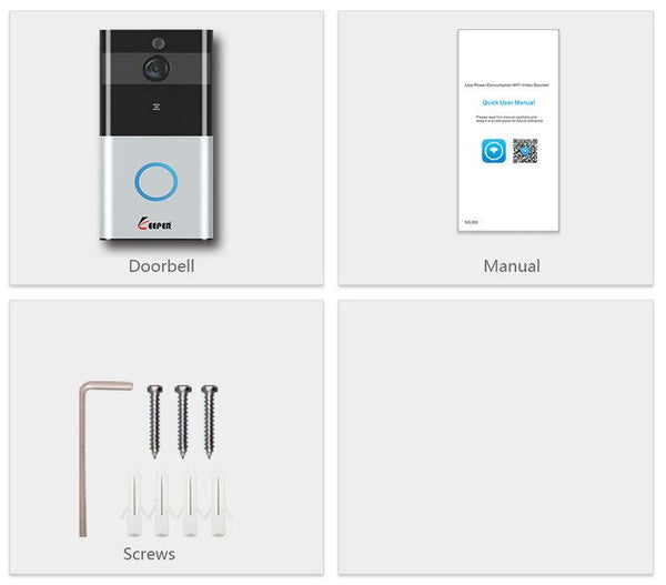 Keeper IP Video Intercom WI-FI Video Door Phone Door Bell WIFI Doorbell Camera For Apartments IR Alarm Wireless Security Camera