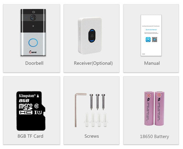 Keeper IP Video Intercom WI-FI Video Door Phone Door Bell WIFI Doorbell Camera For Apartments IR Alarm Wireless Security Camera