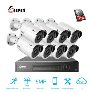 5MP AHD 8CH CCTV System 1944P HDMI Camera