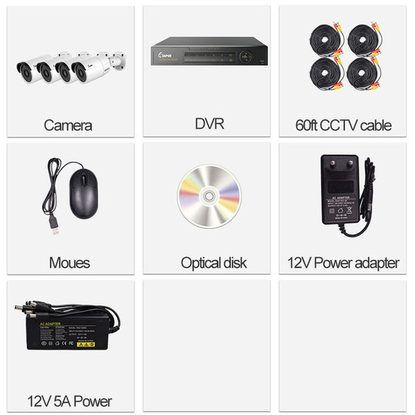 Keeper CCTV camera System 8CH 5MP 1944P AHD security Camera
