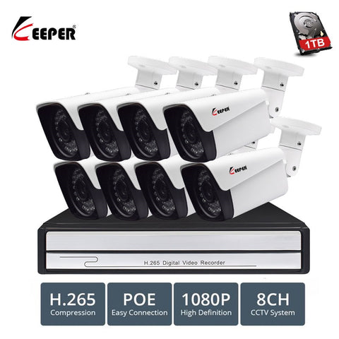Keeper H.265 8CH 1080P Security camera