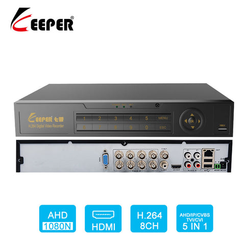 Keeper 8CH 1080N 5 in 1 DVR video recorder for AHD Camera Analog Camera Video Recorder