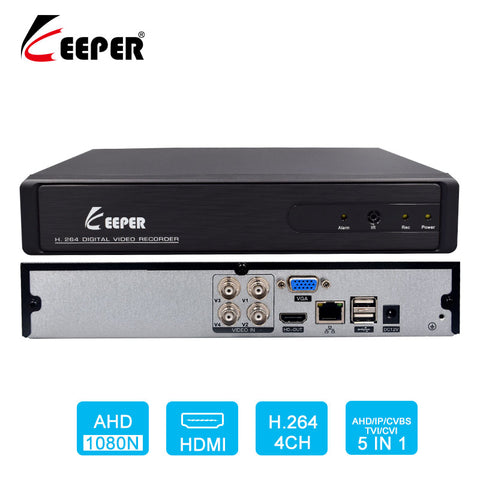 Keeper AHD 1080N 4CH CCTV DVR Mini H.264 DVR Video Recorder